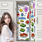 Custom School Locker Magnetic Wallpaper 2 pcs