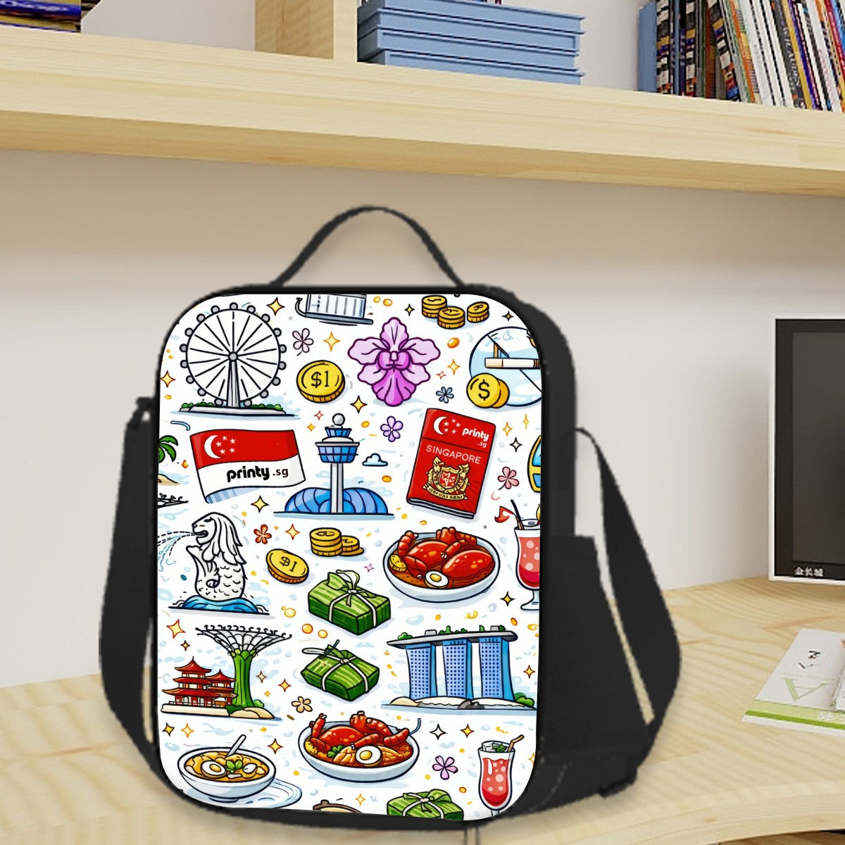 Custom Insulated Lunch Bag with Shoulder Strap