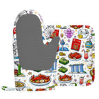 Custom Silicone Oven Mitts and Pot Holders Sets (Right)