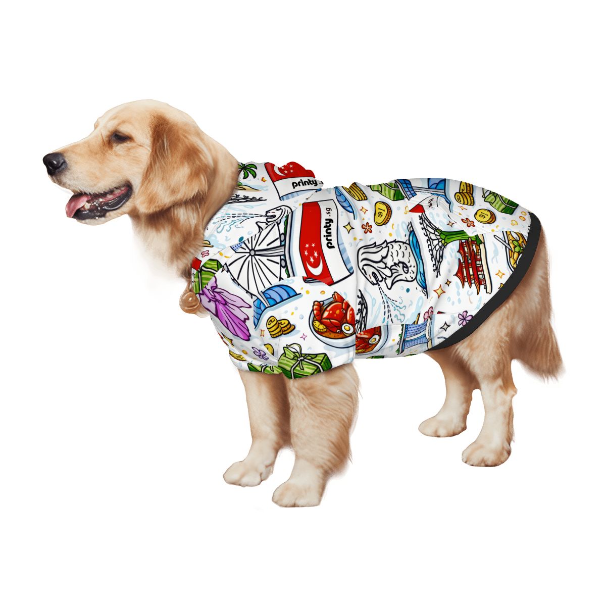Custom Medium & Large Dog Hoodie Pet Clothes