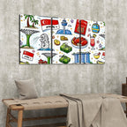 Custom 3 Panels Canvas Prints Wall Art (Set C)