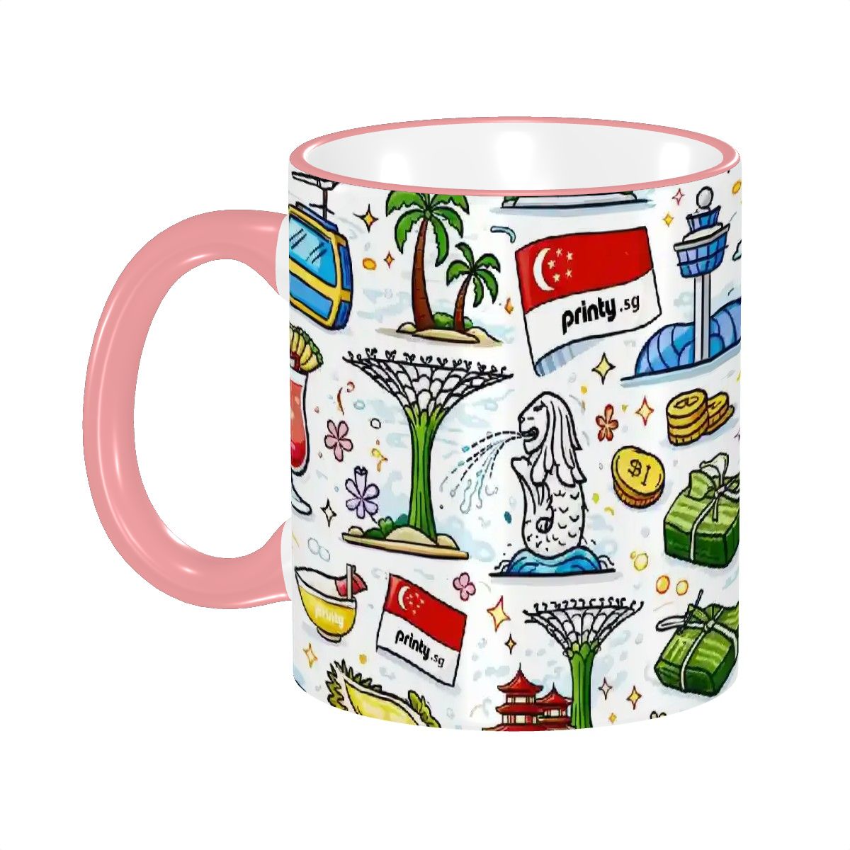 Custom Colored Ceramic Coffee Mug (11oz) (All Over Print)