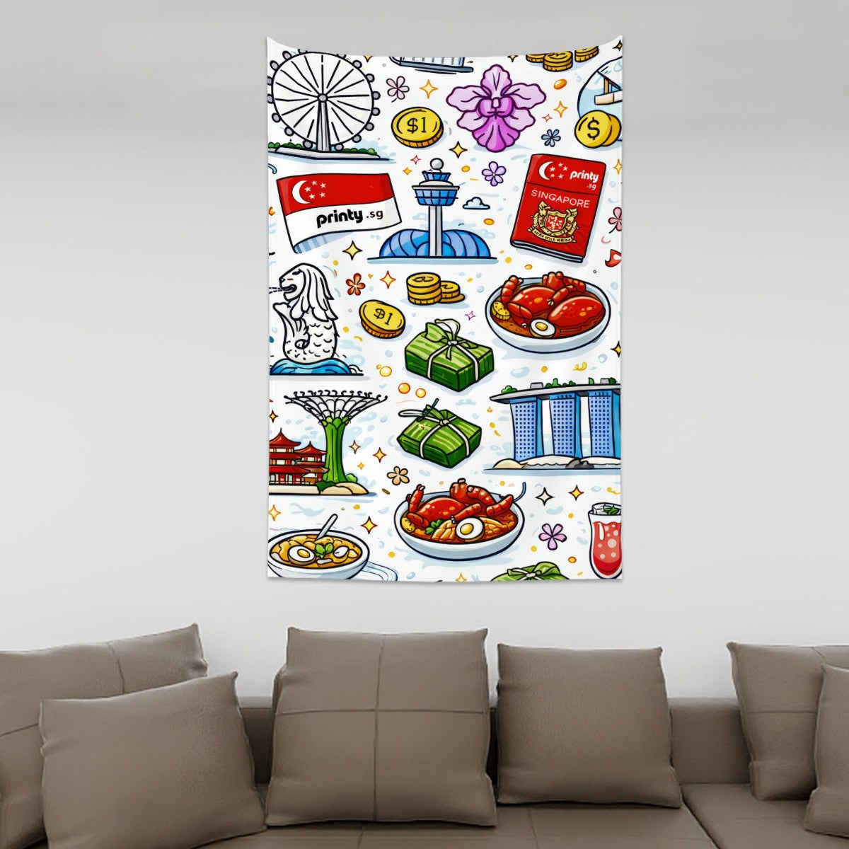Custom Wall Tapestry Wall Art Decor 60"x40" (Vertical)