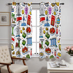 Custom Blackout Curtains 52"x63"x2pcs
