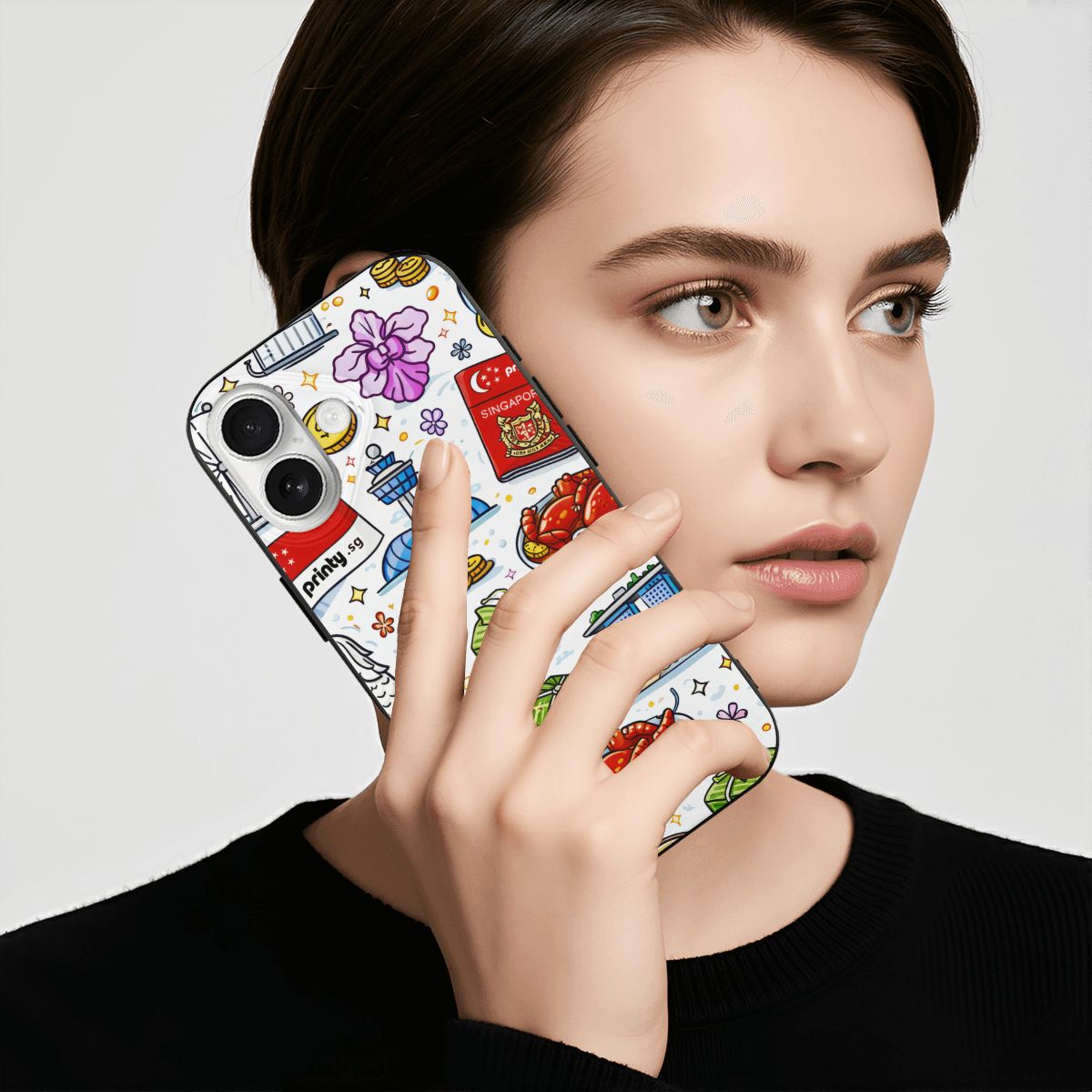 Custom iPhone 17 TPU Black Phone Case