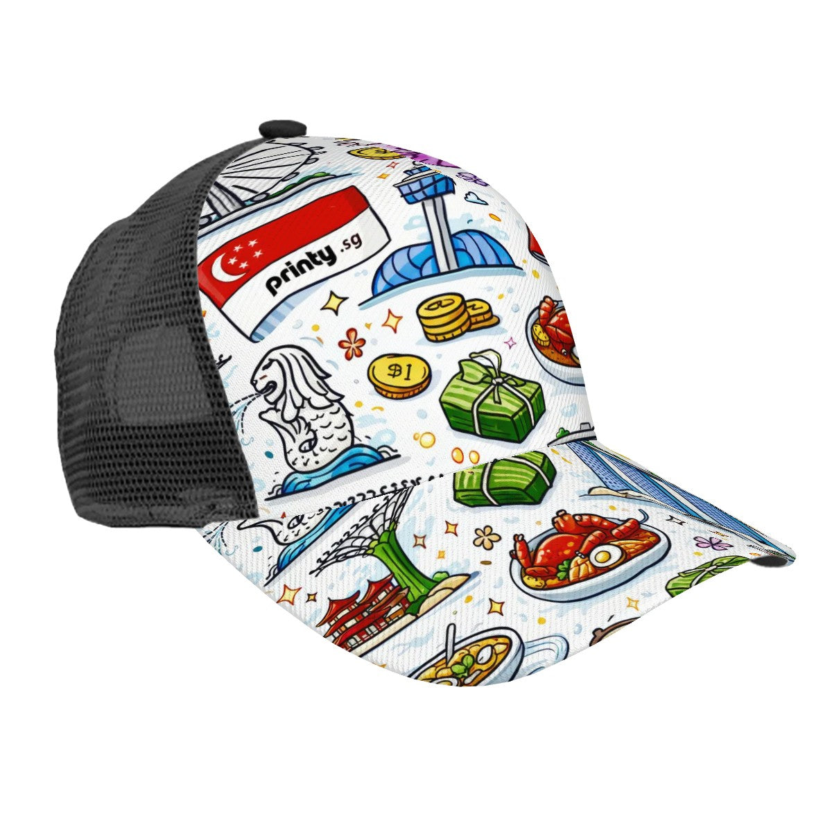 Custom Mesh Baseball Cap (Full Pattern)
