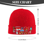 Custom Knit Hat with Heat Transfer Patch