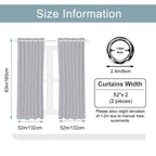 Custom Blackout Curtains 52"x63"x2pcs