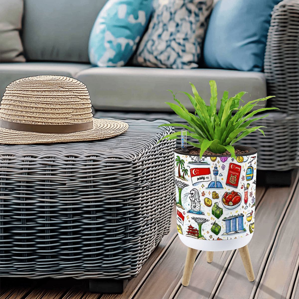 Custom Flower Pot with Legs