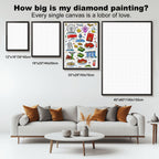 Custom DIY Diamond Painting with Frame