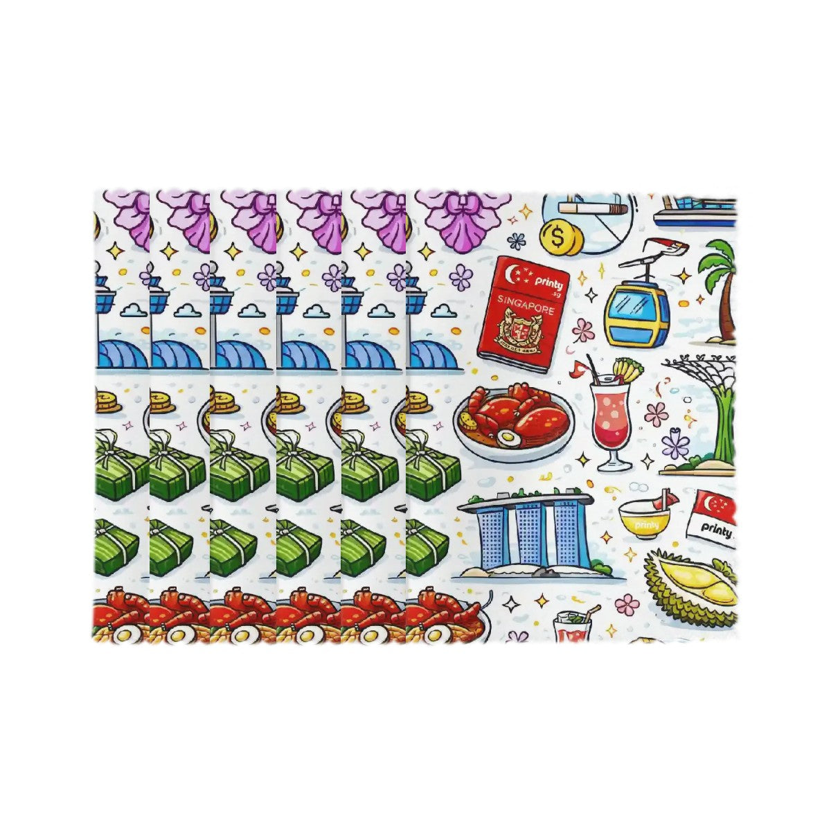 Custom Heat-Resistant Table Placemats 6 pcs