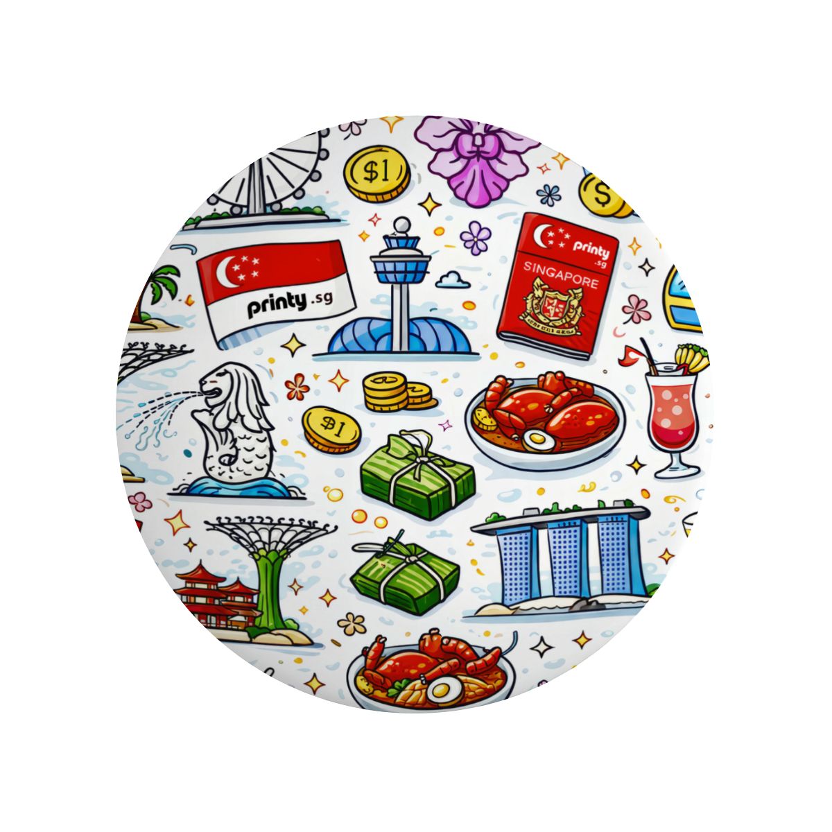 Custom Round Button Badge