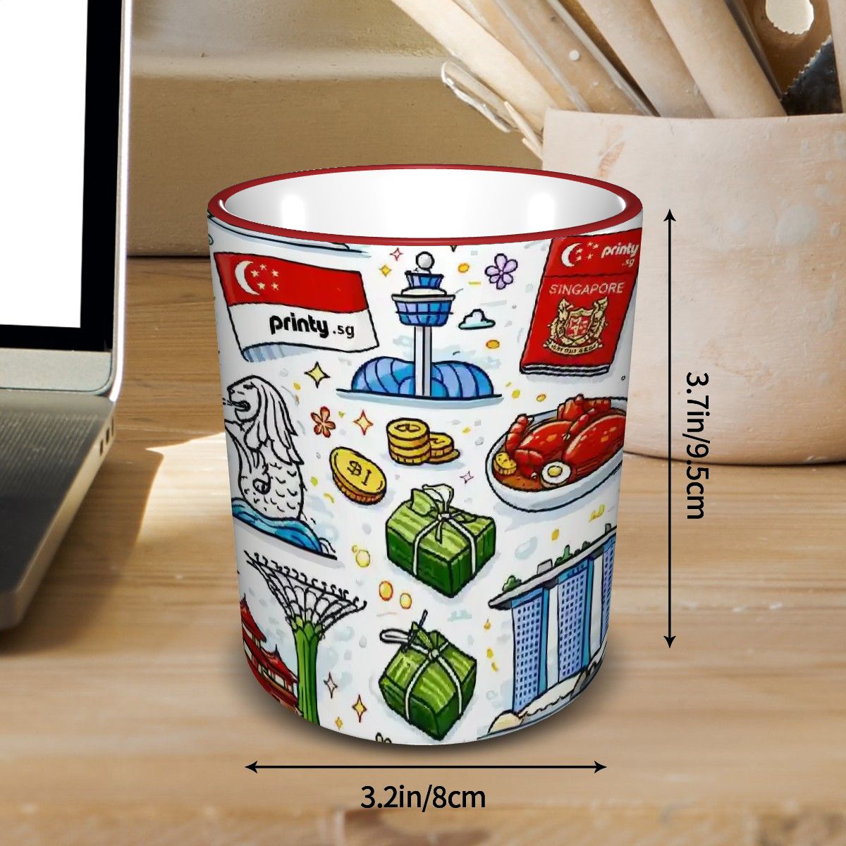 Custom Colored Ceramic Coffee Mug (11oz) (All Over Print)