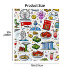 Custom 320 GSM Flannel Throw Blanket (7:8)