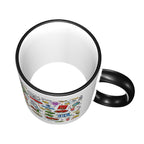 Custom Colored Ceramic Coffee Mug (11oz) (Area Print)