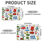 Custom PU Leather Pet Food Feeding Mat