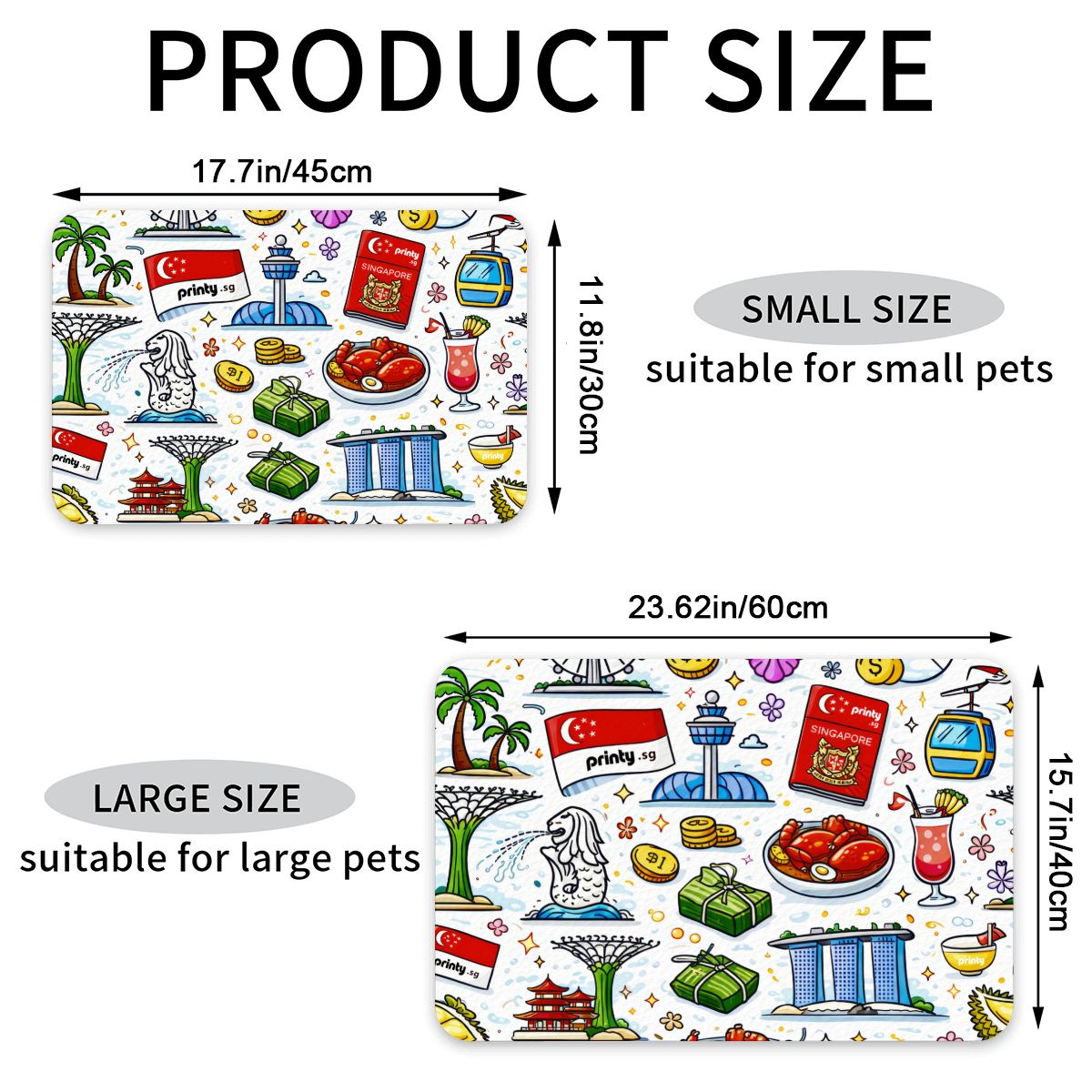 Custom PU Leather Pet Food Feeding Mat