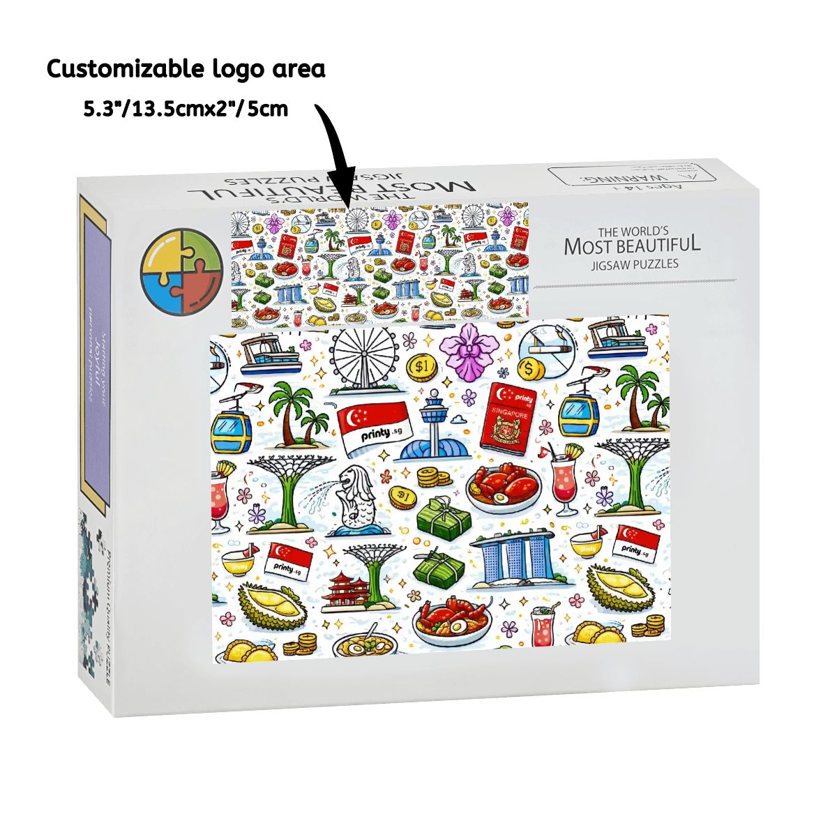 Custom Wooden Jigsaw Puzzles 1000 pcs (Horizontal)