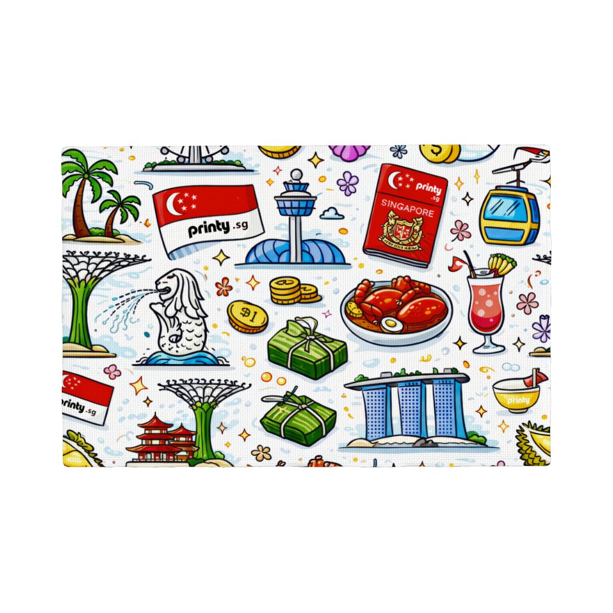 Custom Double Layer Imitation Linen Placemats