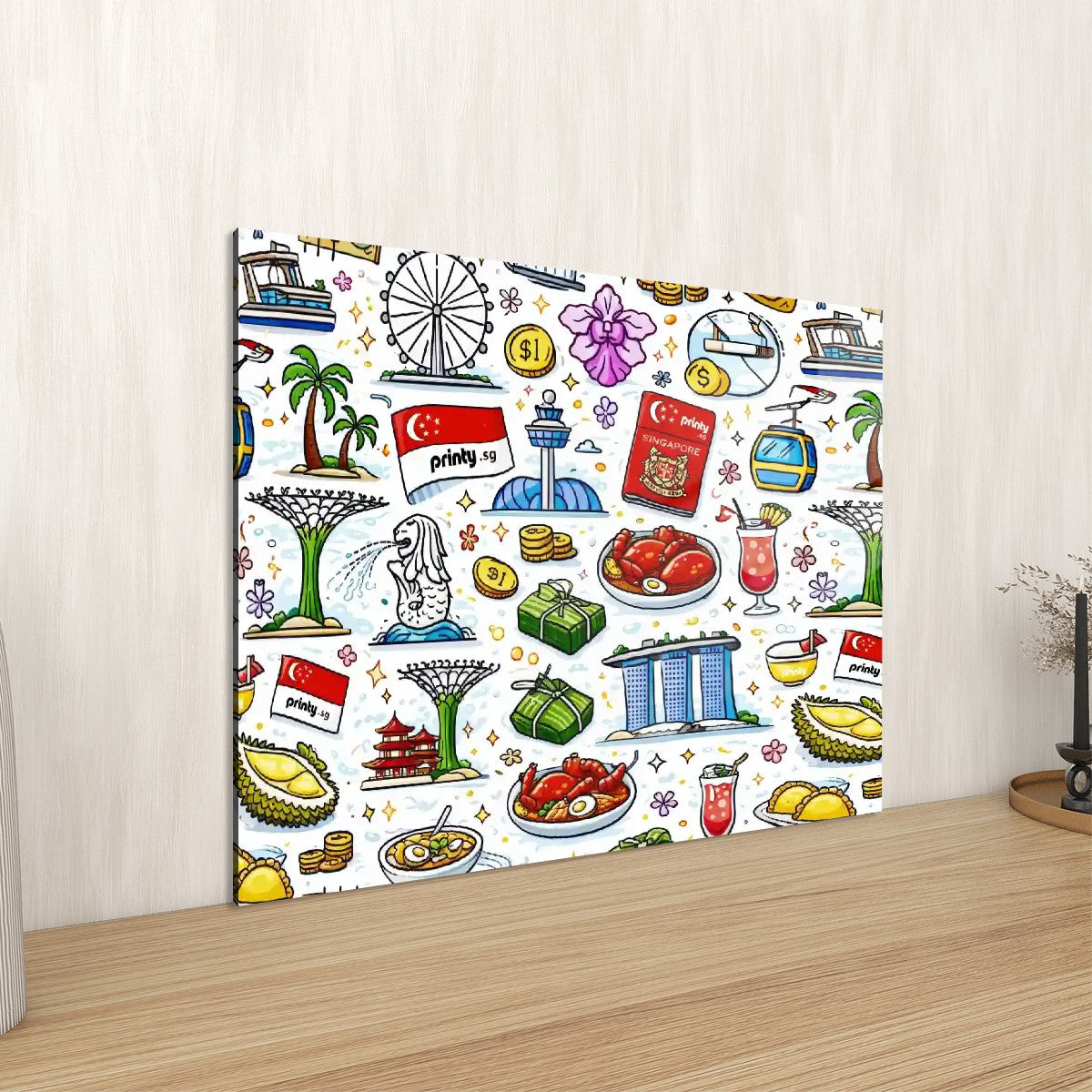 Custom Rectangular Acrylic Wall Art Prints with Hook (5:4)