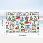 Custom Microfiber Absorbent Bath Towels (Horizontal)