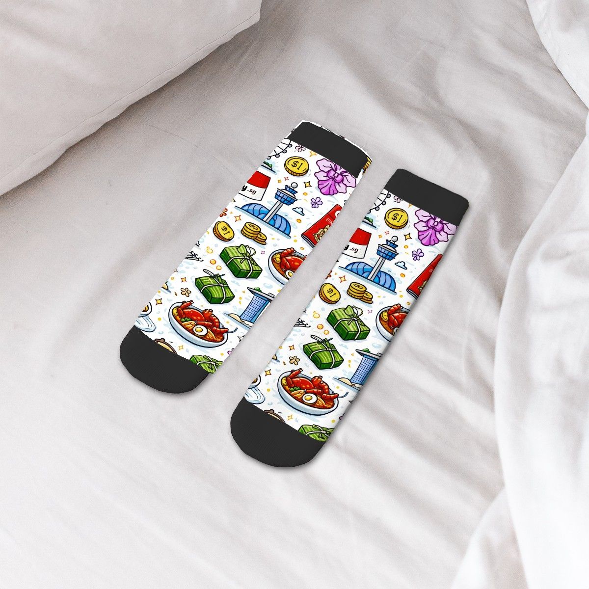 Custom Color Contrast Tube Socks