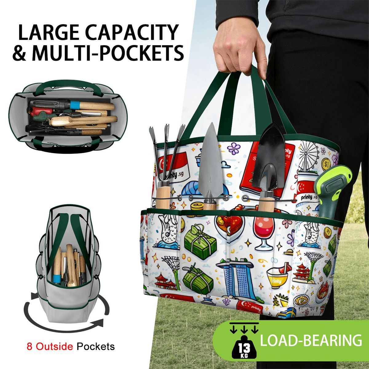 Custom Garden Tool Bag (Tools Not Included)