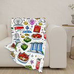 Custom 320 GSM Thick Flannel Throw Blanket (4:5)