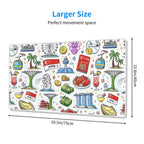 Custom Extra Large Rubber Mouse Pad 29.5"x15.7"