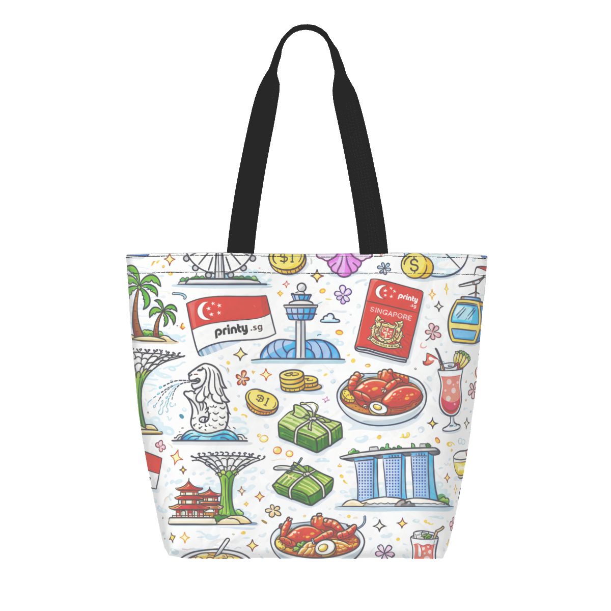 Custom Paper Reusable Shopping Bags Tote Bag