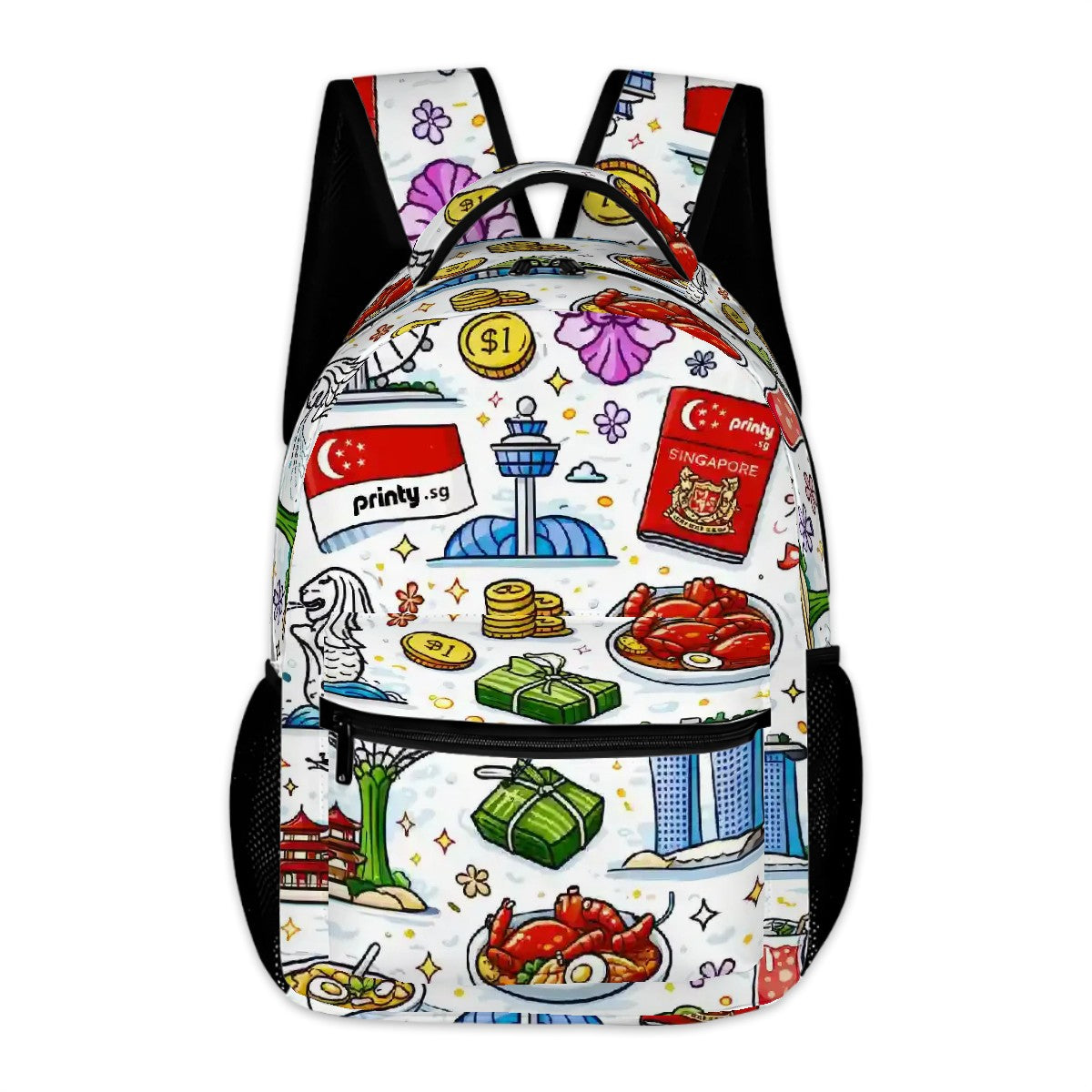 Custom Large Twill Cloth Backpack