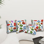 Custom All Season Throw Pillow Covers Set of 4(Single-Sided Design)
