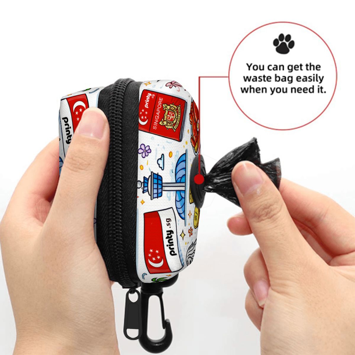 Custom Dog Poop Bag Holder