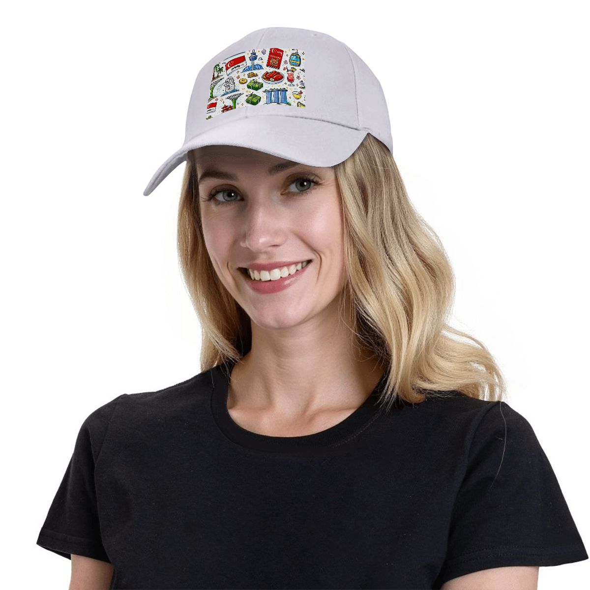 Custom Curved Eaves Trucker Hat (Solid Color)