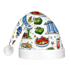 Custom Adult Plush Santa Hat with Light