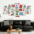 Custom 10 Panels Sound Absorbing Wall Art