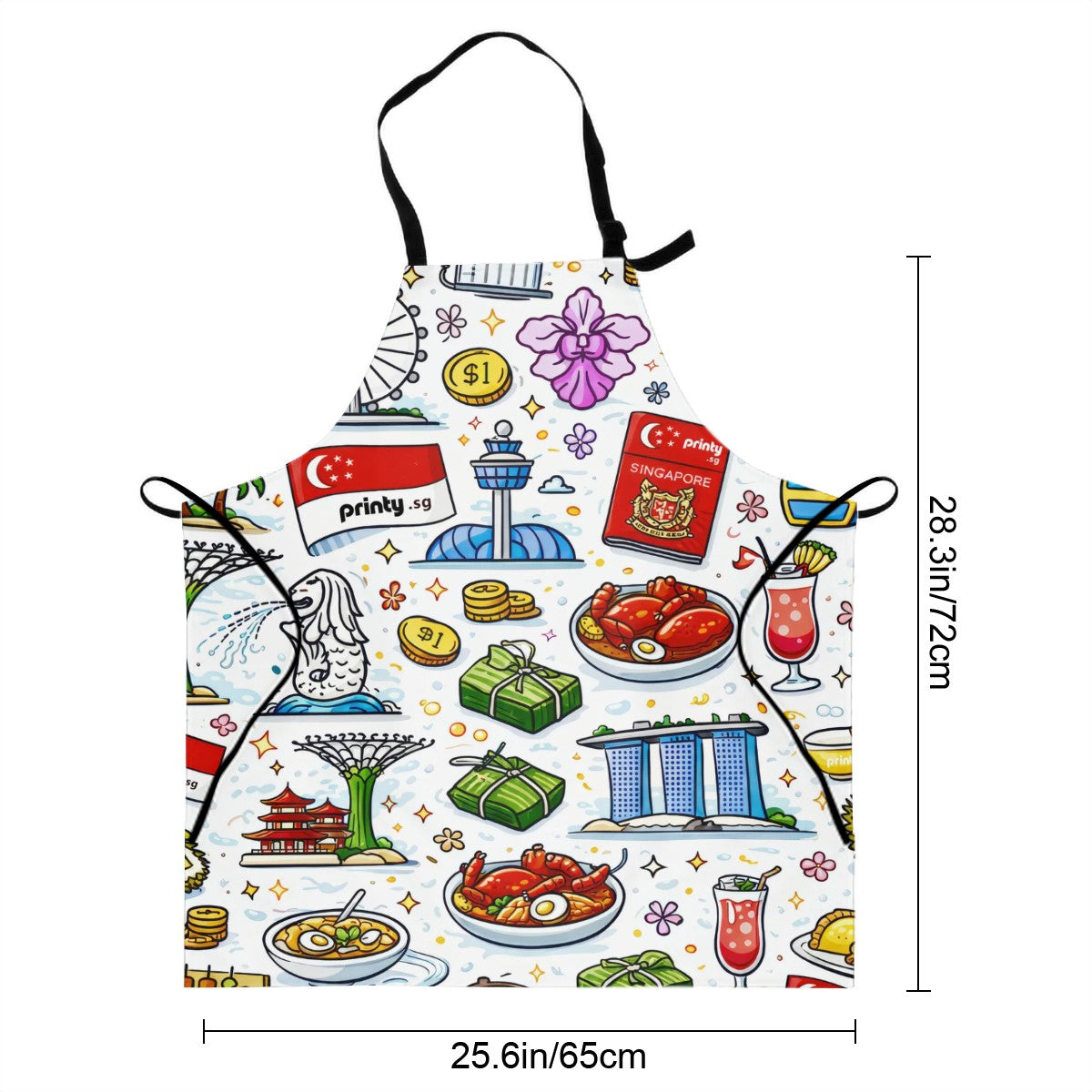 Custom Waterproof Apron Women without Pockets