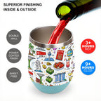 Custom Egg-Shaped Tumbler (12oz)