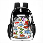 Custom Clear Backpack with Mesh Pocket