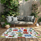 Custom Outdoor Plastic Straw Rug