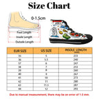 Custom Women's High Top Canvas Shoes Customized Tongue