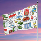 Custom Outdoor Decor Flags Double Sided (5:8)
