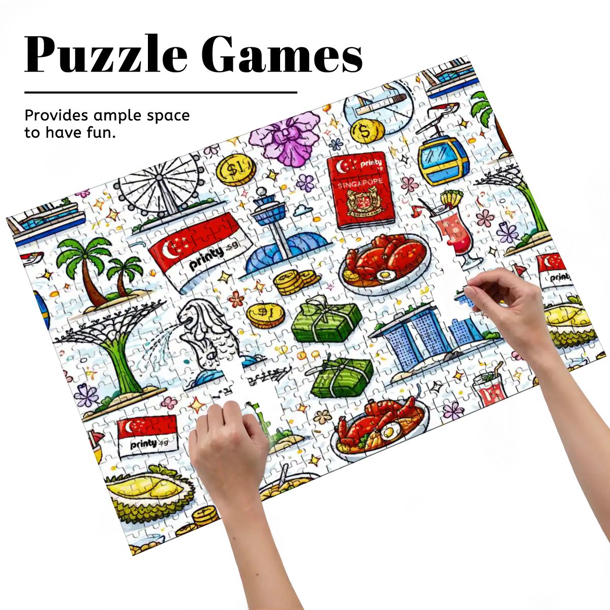Custom Wooden Jigsaw Puzzles 500 pcs (Horizontal)