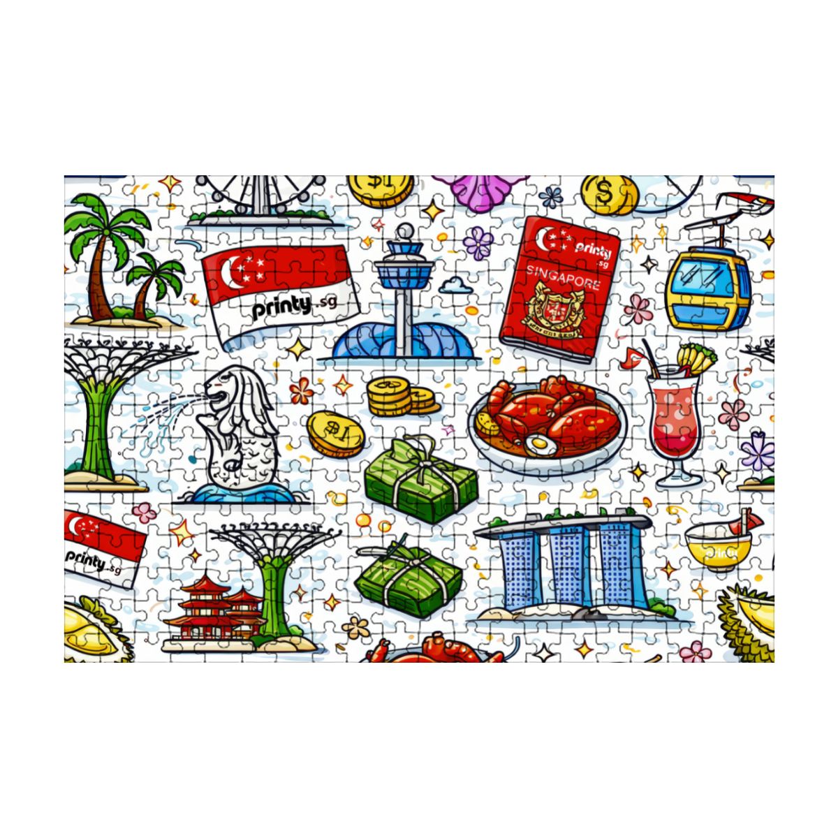 Custom Wooden Jigsaw Puzzles 300 pcs (Horizontal)