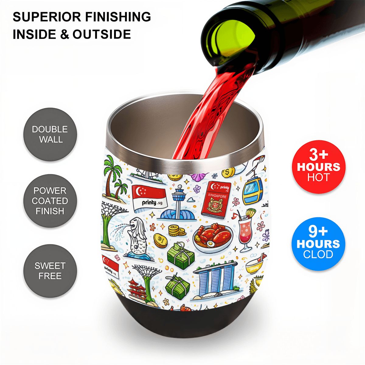 Custom Egg-Shaped Tumbler (12oz)