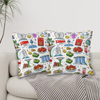 Custom All Season Throw Pillow Covers Set of 2(Single-Sided Design)
