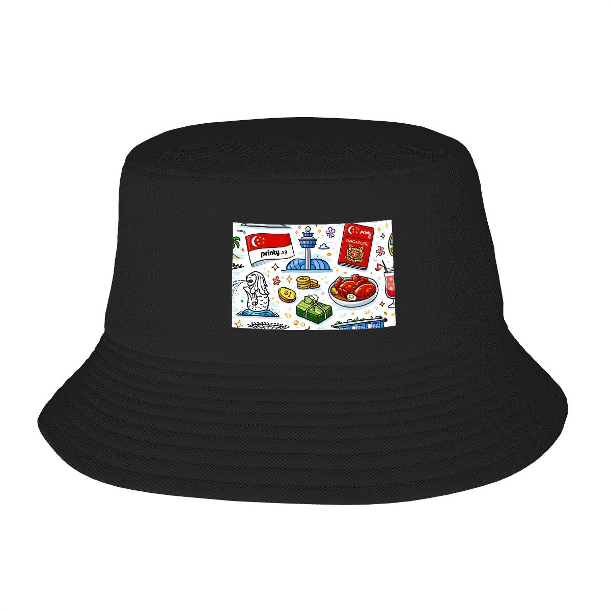 Custom Double Layer Bucket Hat (Area Pattern)