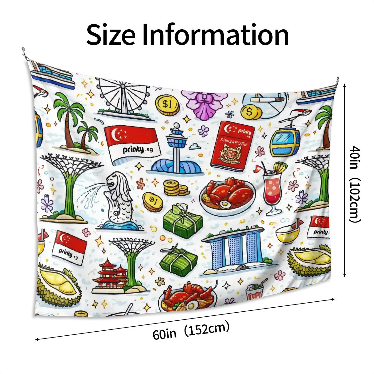 Custom Wall Tapestry Wall Art Decor (2:3) (Horizontal)