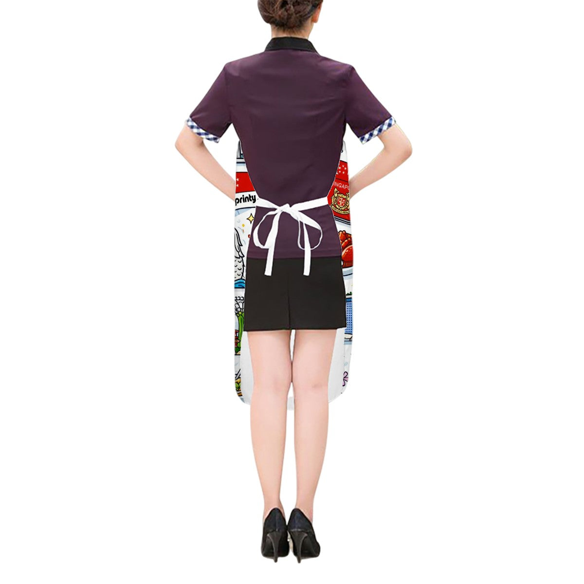 Custom Kitchen Apron without Pockets