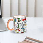 Custom Colored Ceramic Coffee Mug (11oz) (All Over Print)